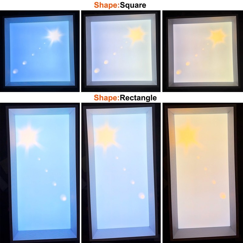 72W LED Clear Sky Light Panel Sunshine Ceiling Light Dimmable Roof Window Lamp gallery