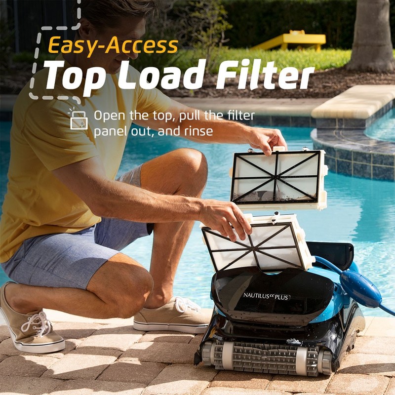 Dolphin Nautilus CC Plus Robotic Pool [Vacuum] Cleaner with Wi-Fi Pool Cleaning gallery