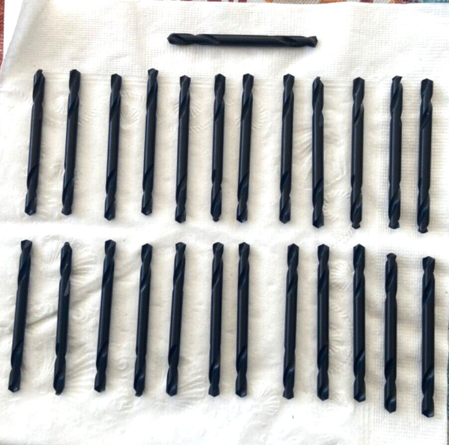 LastCut 25 PCS 5/32 M2 HSS Double End Drill Bits 135 Deg Split Point Made in USA gallery