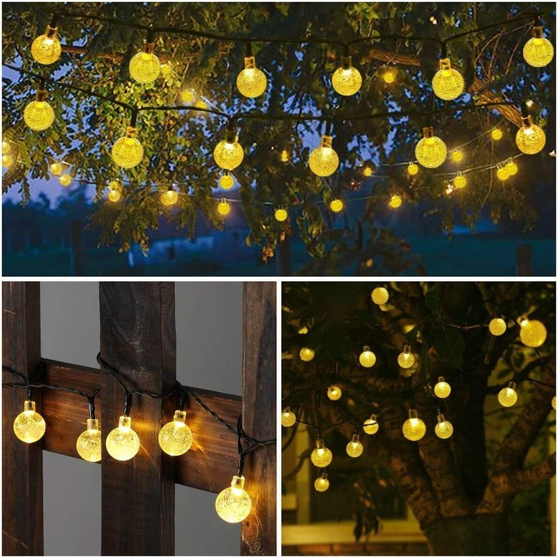 Solar Powered 30 LED String Light Garden Path Yard Decor Lamp Outdoor Waterproof gallery