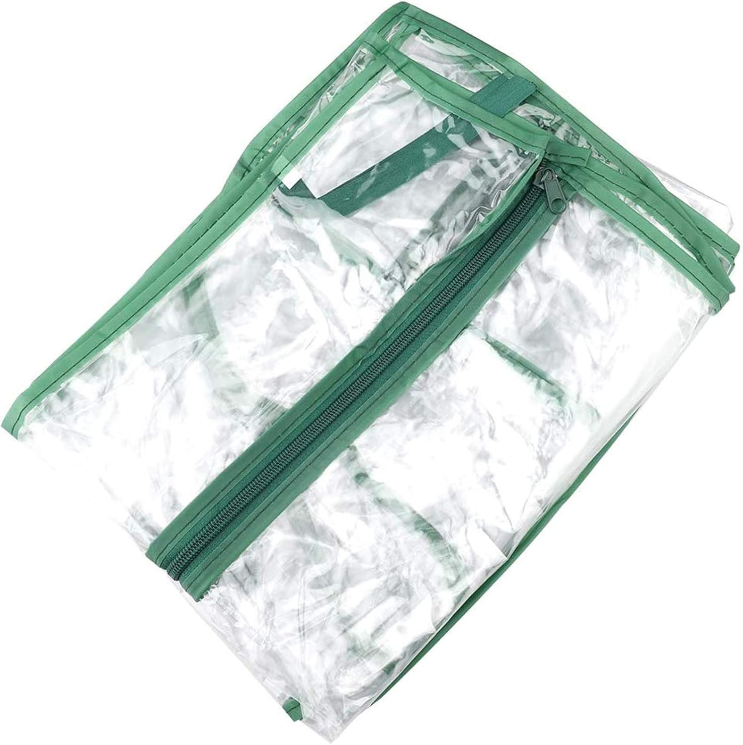 4-Tier Greenhouse Replacement Cover Clear PVC Greenhouse Cover with Roll-Up Z... gallery