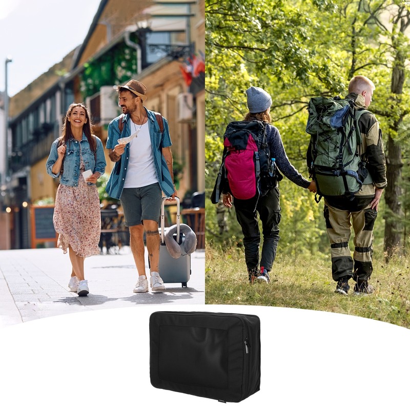 Compression Packing Cube 34x26x13cm Travel Luggage Organizers Bag Black gallery