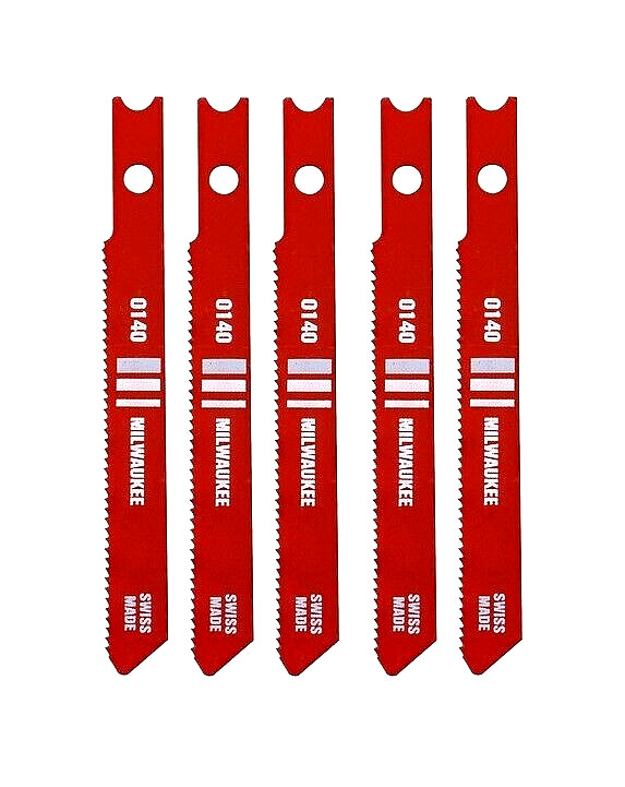 MILWAUKEE Jigsaw Blade Set 5 pc 2 3/4 Inch 24TPI U-Shank Metal CHE 48-42-0140 gallery
