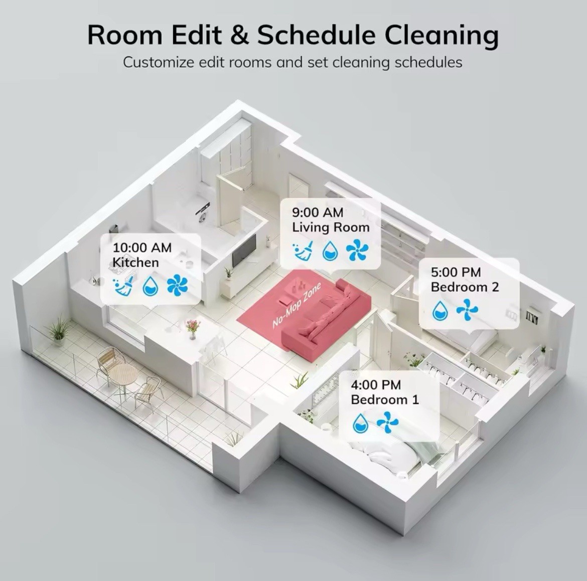 Self Empty Robot Vacuum Mop LiDAR Smart Mapping WiFi App Alexa Cleaner gallery