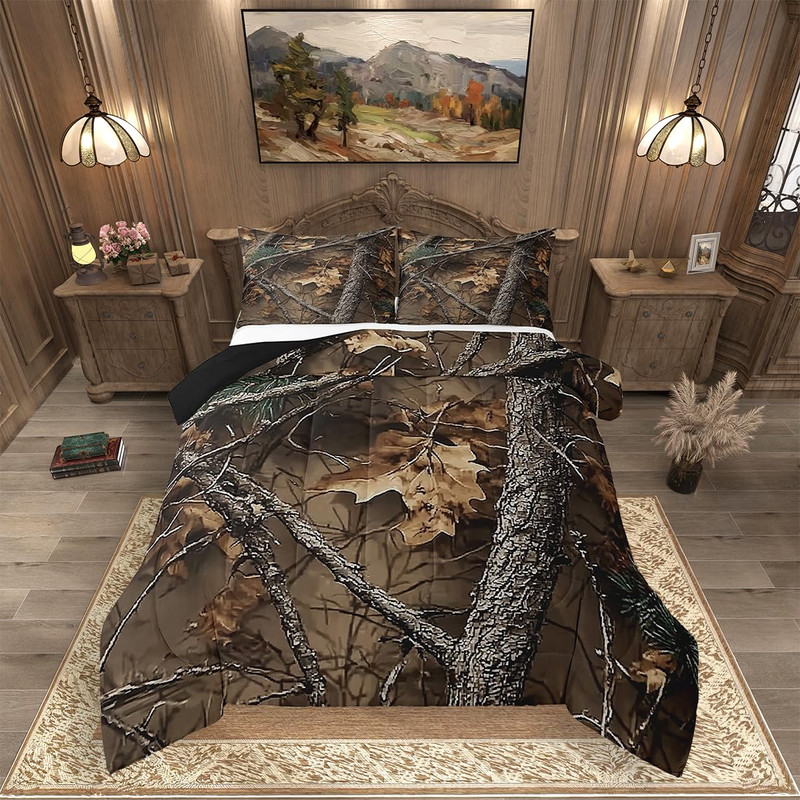 Erosebridal Camo Comforter Set Rustic Farmhouse Bedding 2 Pillowcases Full gallery