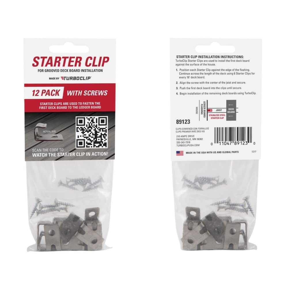 TurboClip Universal Starter Clips 89123-1 1 inches, black gallery
