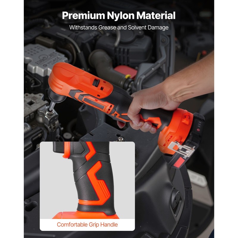 Cordless 3/8" Right Angle Drill, Brushless, 45N·m, LED Light gallery