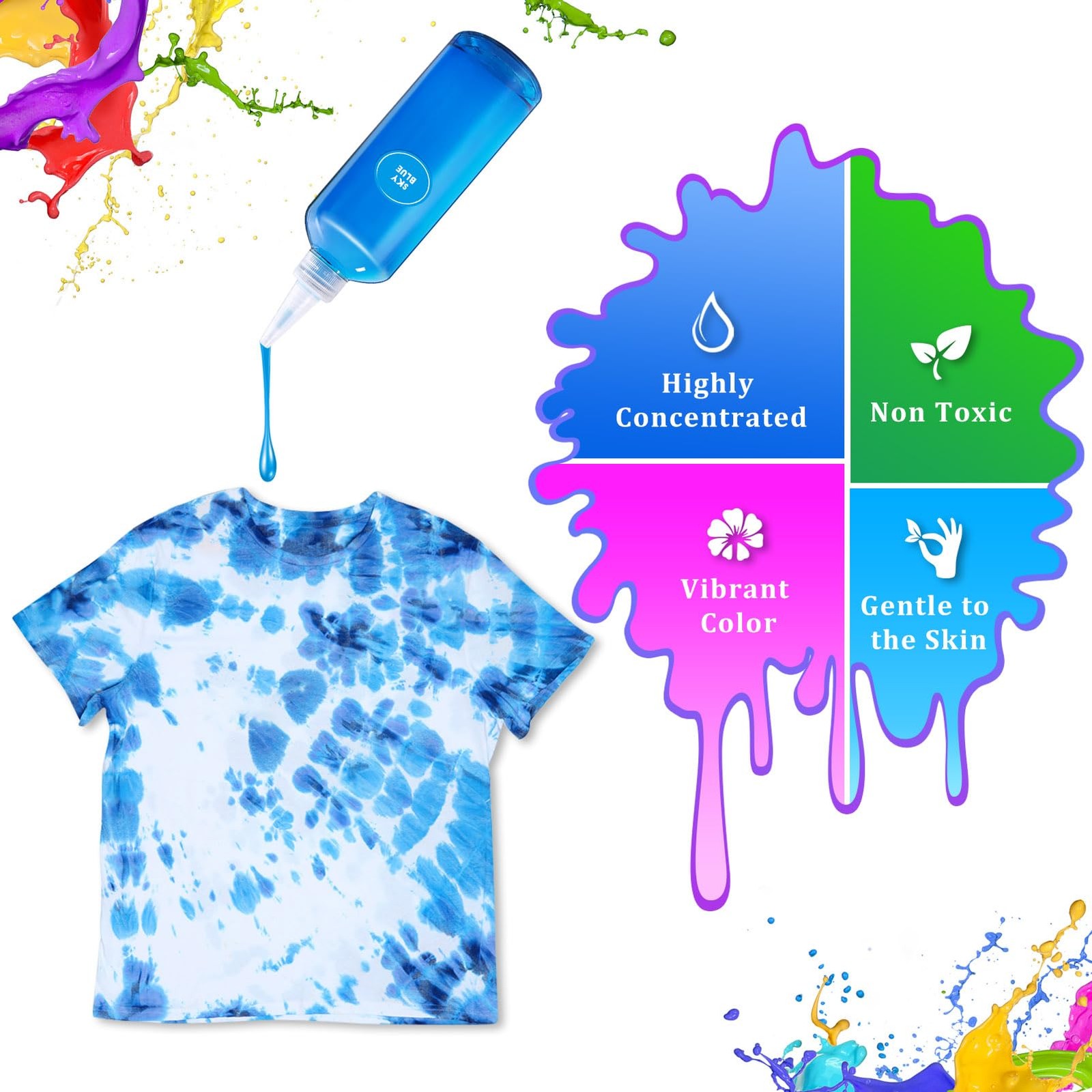 Batik Colors Set for Kids, 14 Colors Tie Dye Kit for Large Groups, Non-Toxic... gallery