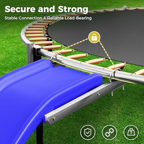 Plastic Trampoline Slide for 8-16FT, Heavy Duty Outdoor Slide for Trampoline, gallery