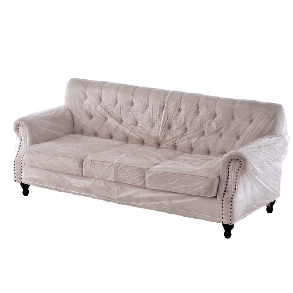 Plastic Thicker Clear Heavyduty Waterproof Sofa/couch Cover Protection Against P