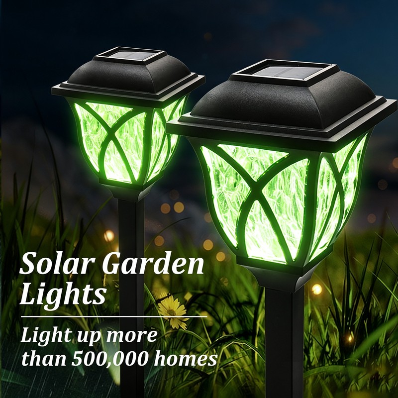 8Pack LED Solar Pathway Stake Lights Outdoor Garden Walkway Lawn Landscape Lamp gallery