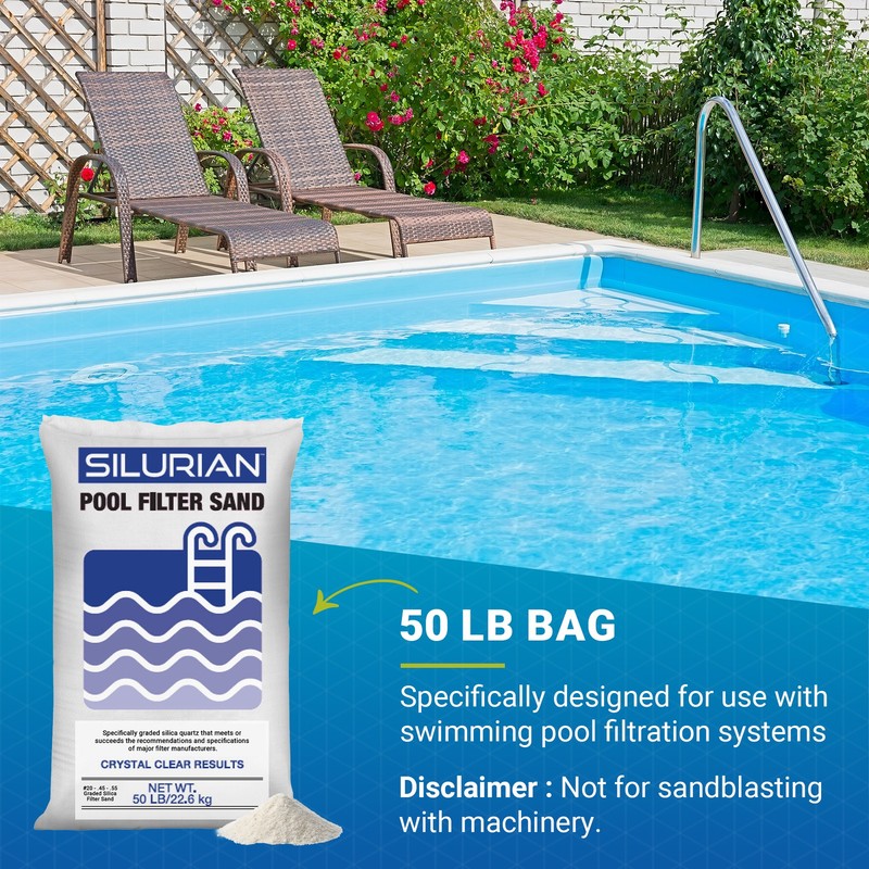 U.S. Silica SILURIAN 20 Grade Angular Filter Sand for Pool Filtration, 56 Pack gallery