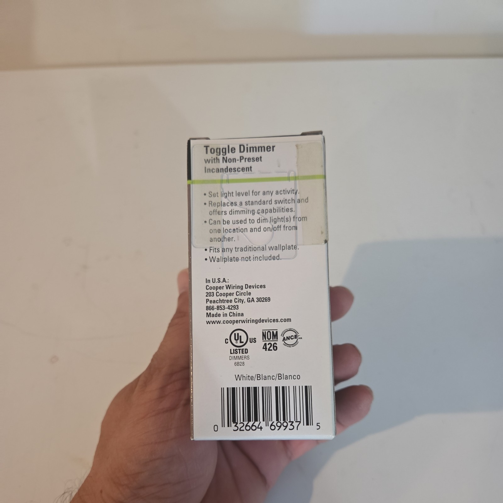 Trace Dimmer Switch- Incandescent- White- 600w gallery