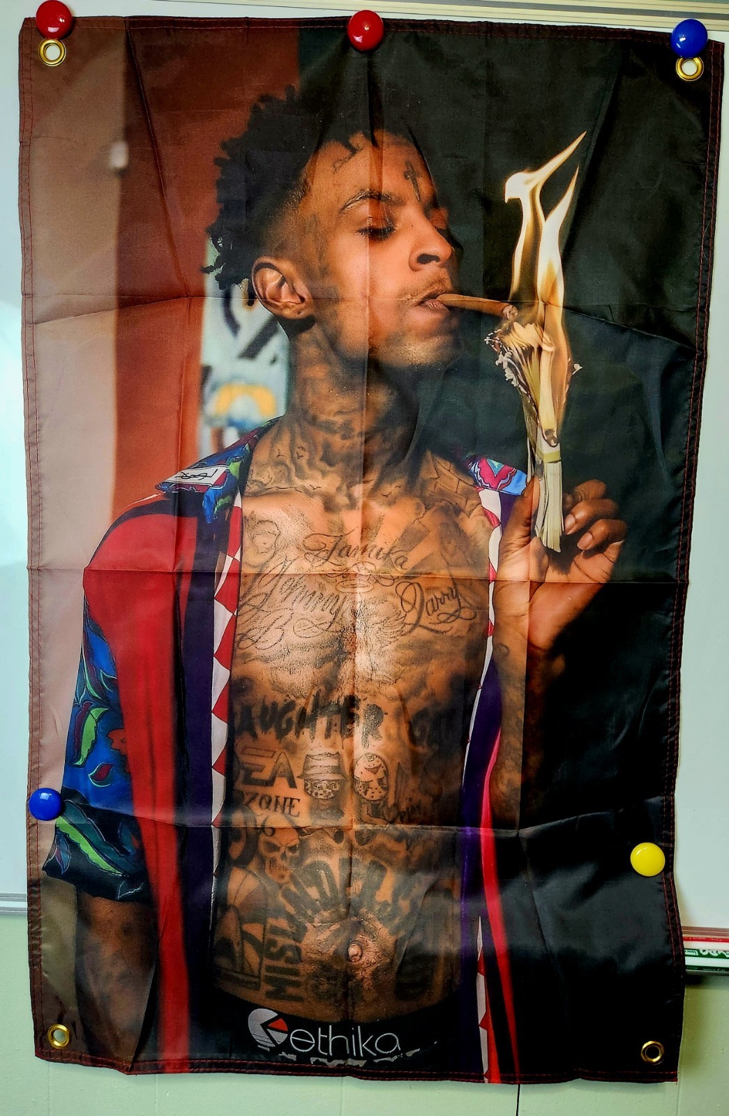 21 Savage 22.5x 35 Inches Tapestry With 4 Brass Grommets Flag/poster Display gallery