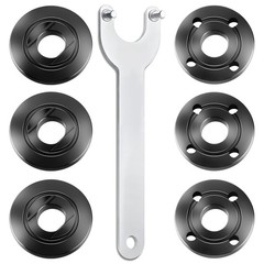 7PCS Angle Grinder Nut ＆ Angle Grinder Wrench Set， Premium 5/8-11 Flange Meta…