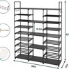9 Tiers Large Capacity Metal Shoe Rack 50-Pair Shoe Organizer Shoe Storage Tall gallery