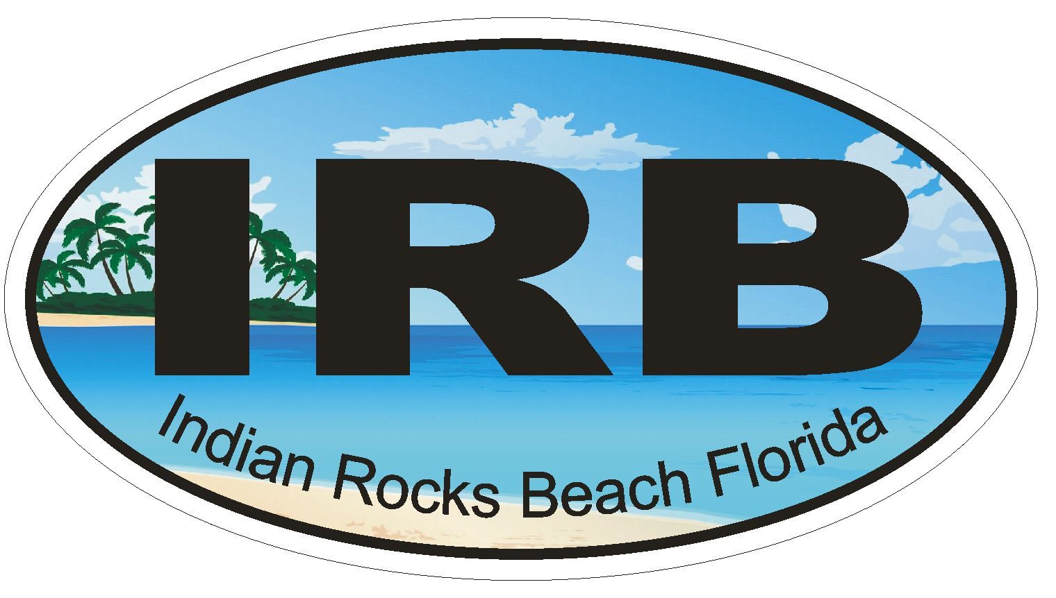 Indian Rocks Beach Florida Oval Bumper Sticker or Helmet Sticker D1211 gallery