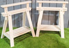 Finnvard Trestle with Shelf 27 1/2" x 28/36 5/8" ~ New in Box (Set of 2) WHITE gallery