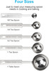 5PCS Measuring Spoons Set, Includes 1/8 Tsp, 1/4 Tsp, 1/2 Tsp, 1 Tsp, 1 Tbsp, F gallery