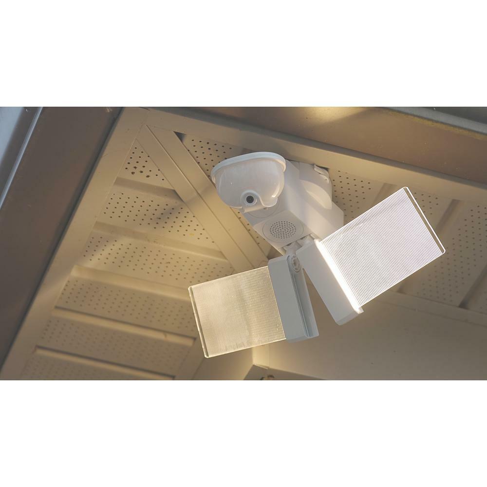NEW SECUR360 Video Wi-Fi Connected White Wired EdgeLit Motion Activated gallery
