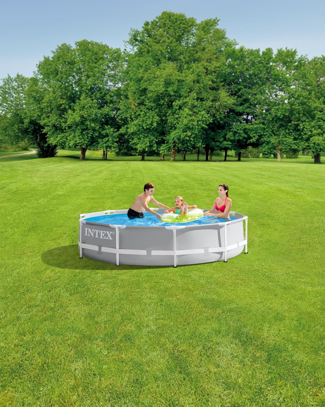 INTEX 26700EH Prism Frame Premium Above Ground Swimming Pool 10ft x 30in gallery