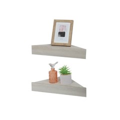 Rustic & Farmhouse Triangle Floating Shelf, Modern Corner Wall Mounted Shelf …