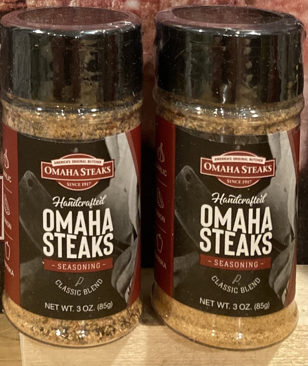 OMAHA STEAKS SEASONING 2 - 3oz SEALED Classic Blend Flavor Seasoning - new gallery