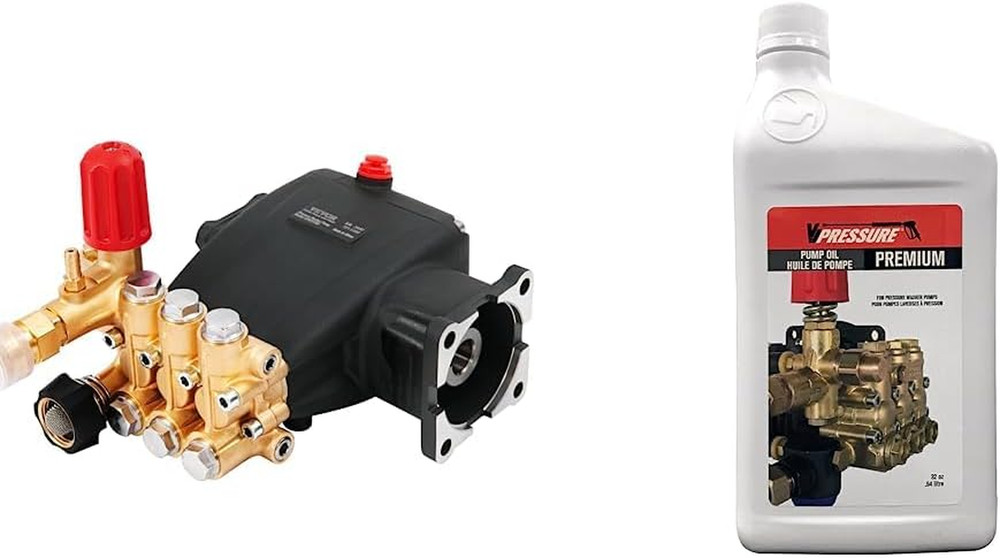 High-Performance 3700 PSI Triplex Pressure Washer Pump Kit + Premium Oil 1L