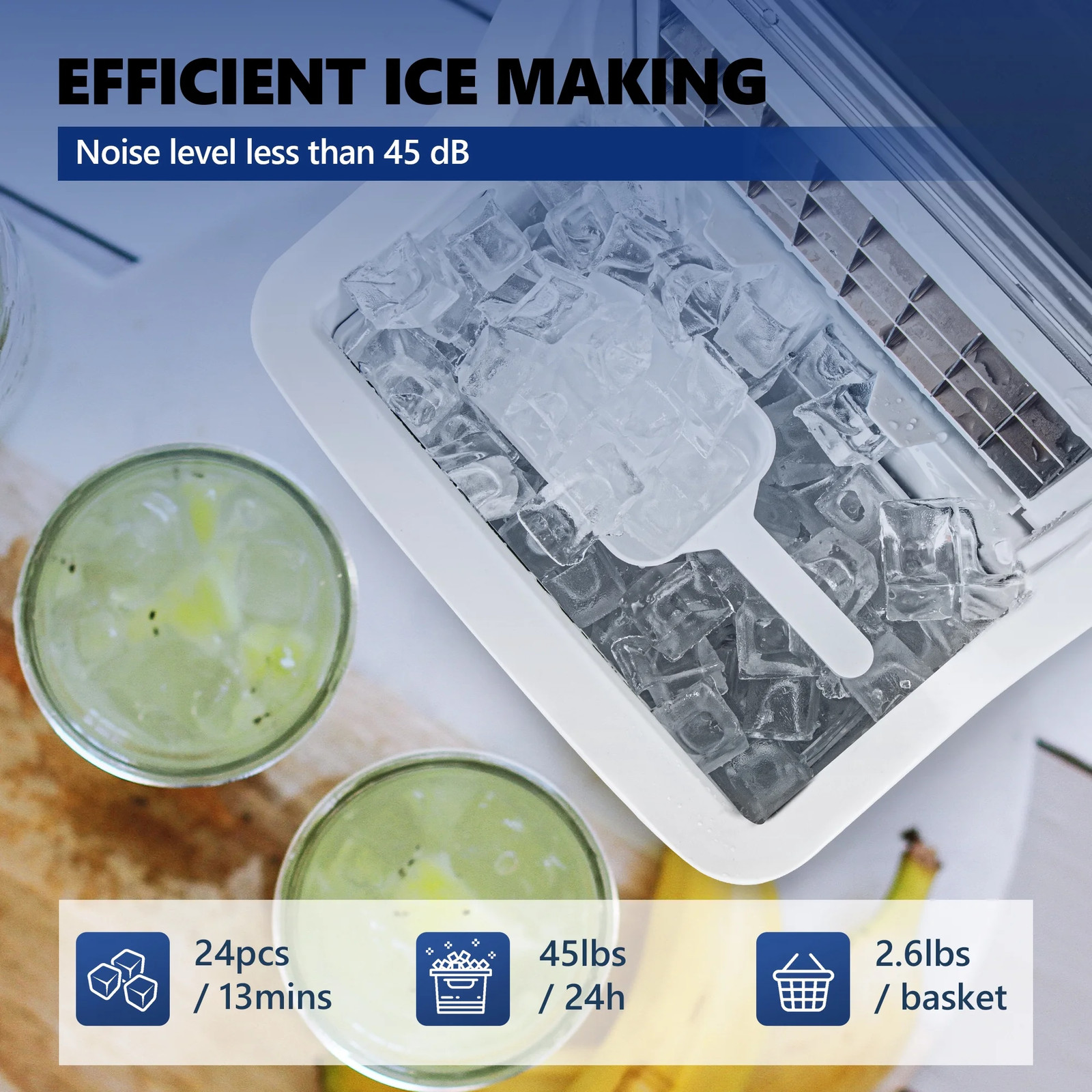 Simzlife IM-FP 45Lbs/Day Portable Ice Cube Maker gallery
