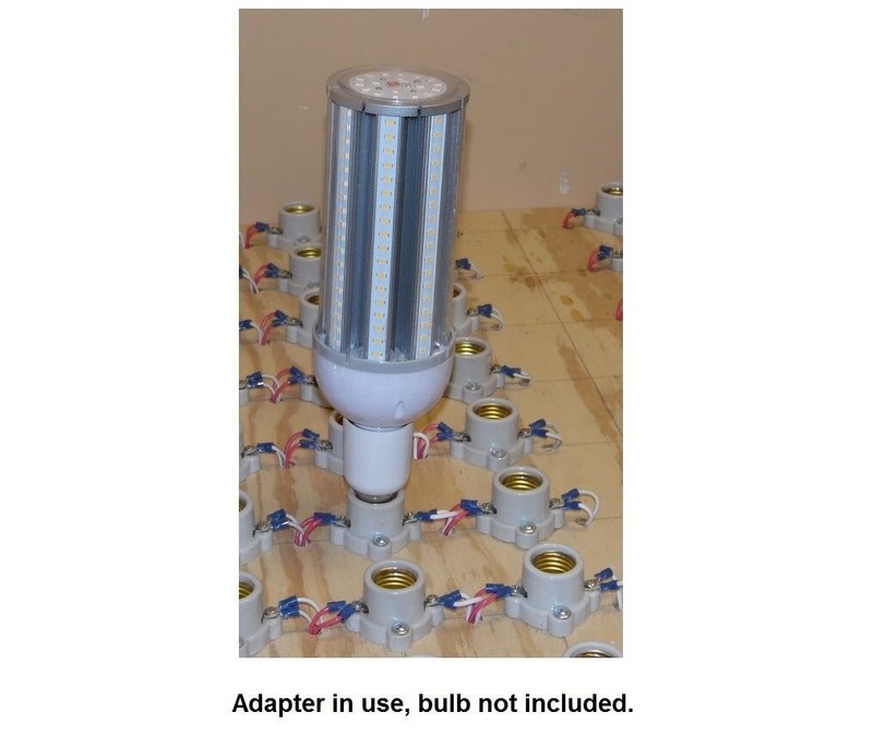 2-Pieces E26 to E39 Medium Screw to Mogul Base Lamp Adapter Converter gallery