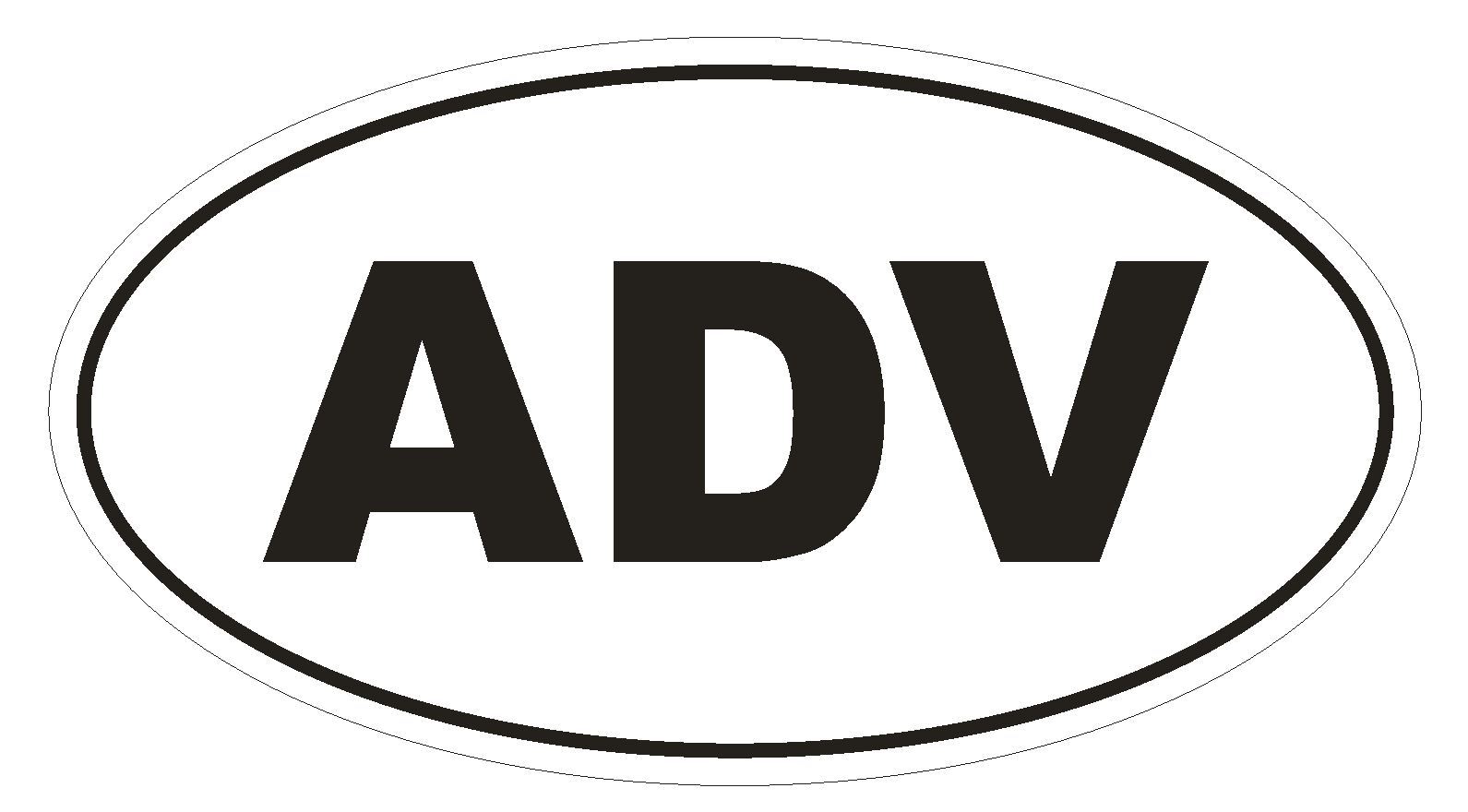 ADV Oval Bumper Sticker or Helmet Sticker D2163 Euro Oval gallery