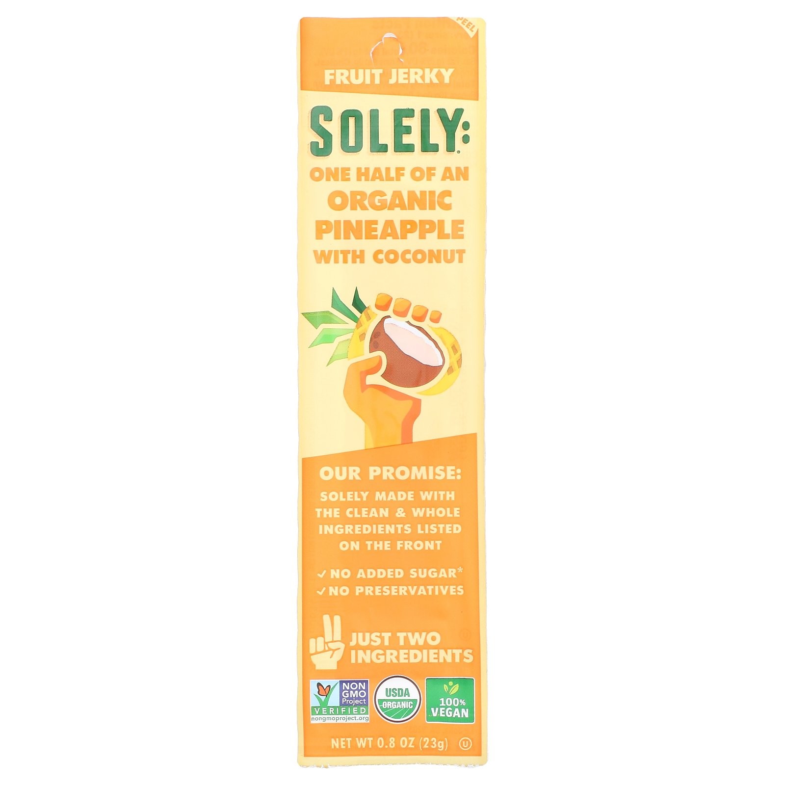 Fruit Jerky, Organic Pineapple with Coconut, 0.8 oz (23 g) gallery
