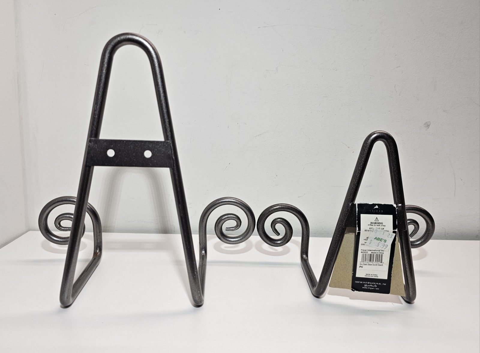 Metal Tripar Decorative Display Stand Tabletop Or Wall Mount *Set Of 2* gallery