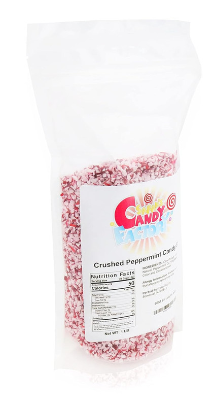 Crushed Peppermint Candy Bits 1 lb Jar by Sarah’s Candy Factory gallery