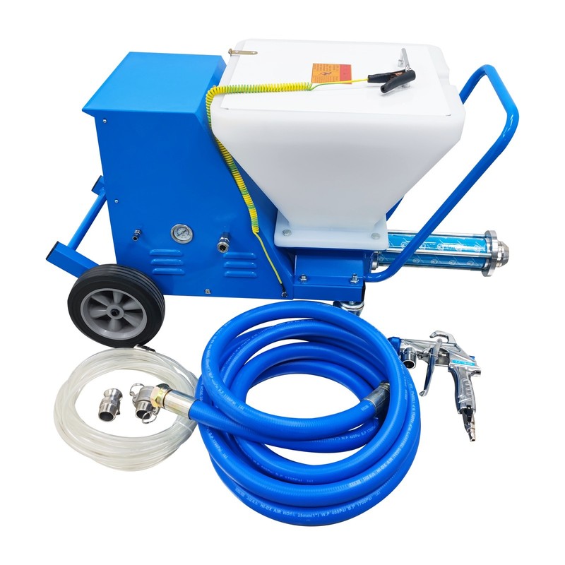 Movable Putty Cement Grouting Spraying Machine Mortar Sprayer 0.6-18L/min 220V gallery
