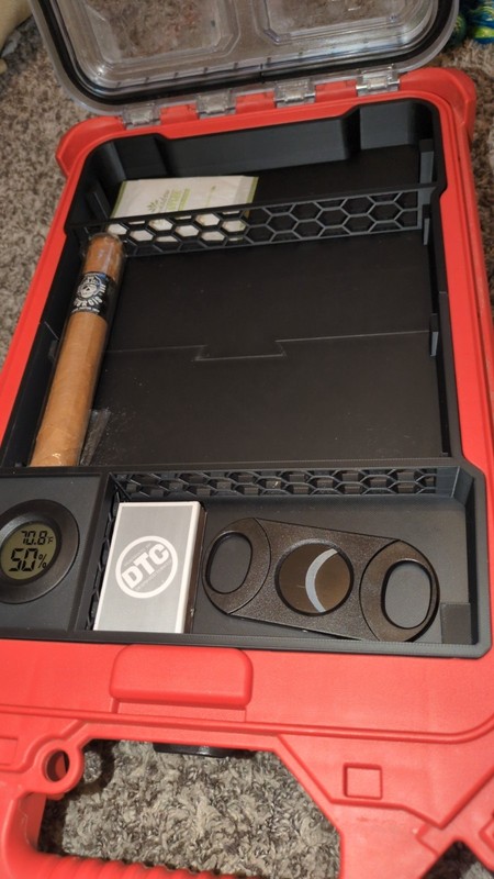 Cigar Humidor Insert with Hygrometer for PACKOUT Low Profile Bin (Insert Only) gallery