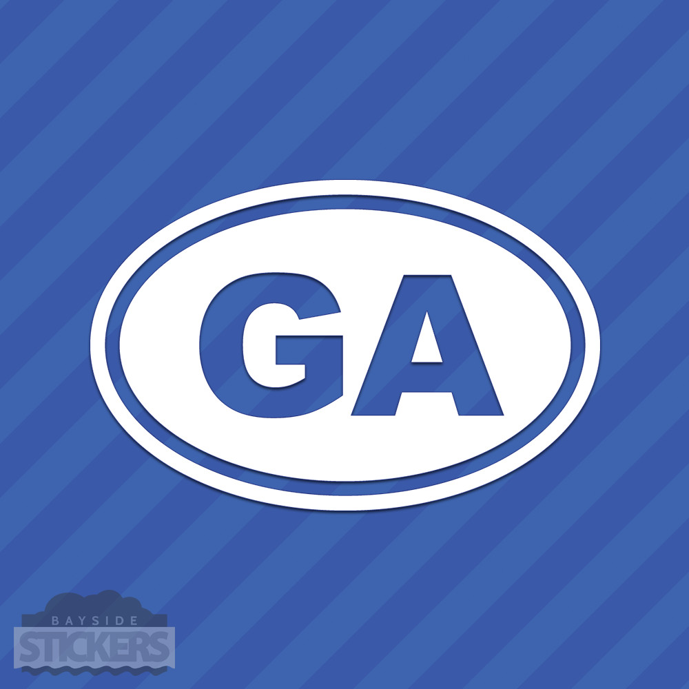 Georgia GA Oval Vinyl Decal Sticker gallery