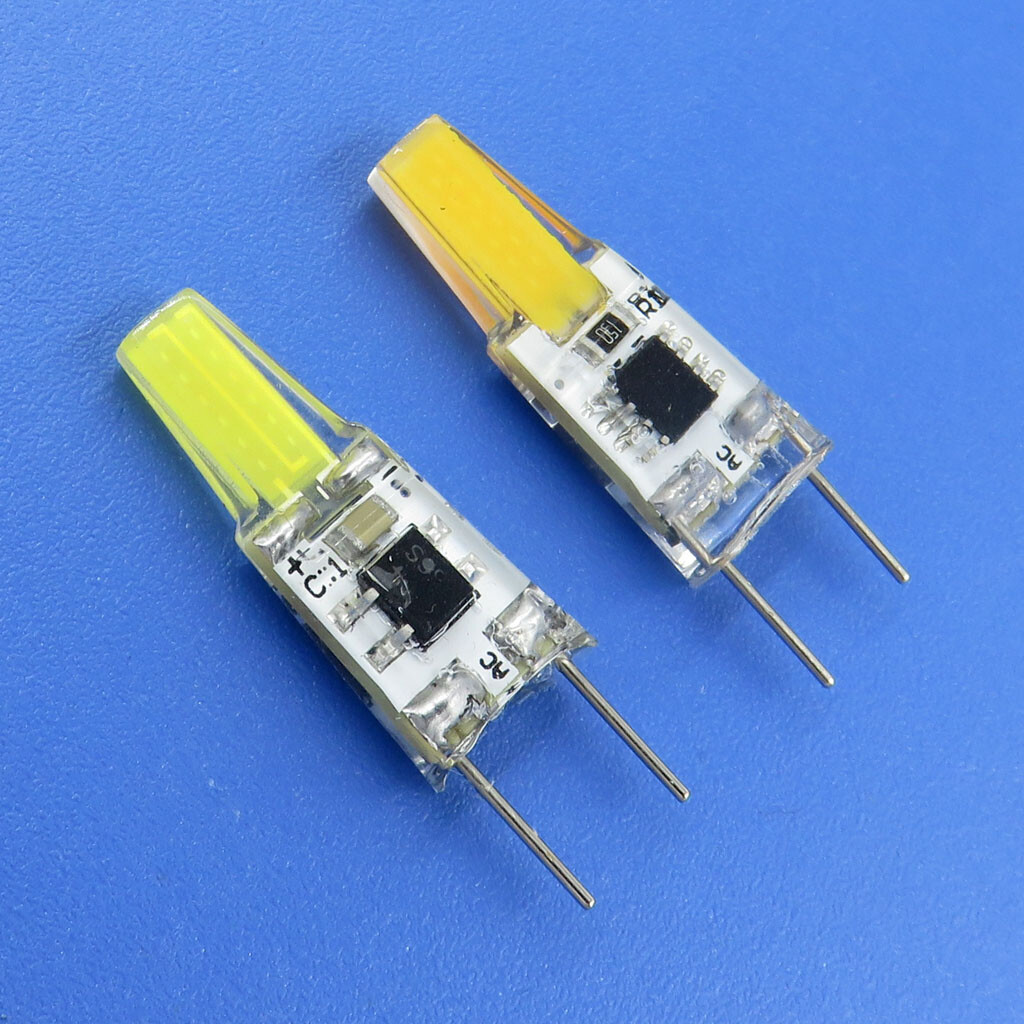 10pcs G8 Bi-Pin COB 1505 LED Light Bulb Puck Light Cabinet lights Lamp 110V gallery