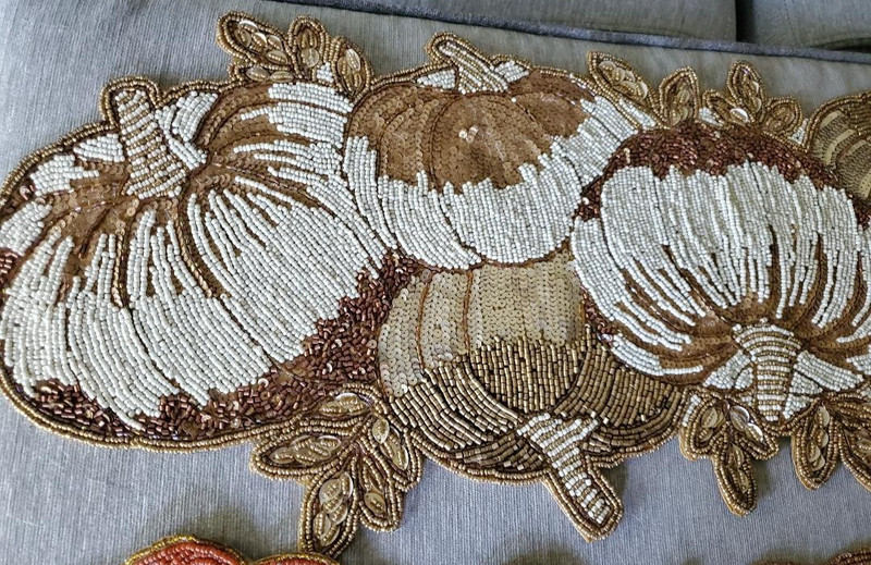 Pumpkin Beaded Table Runners SELECT ONE gallery