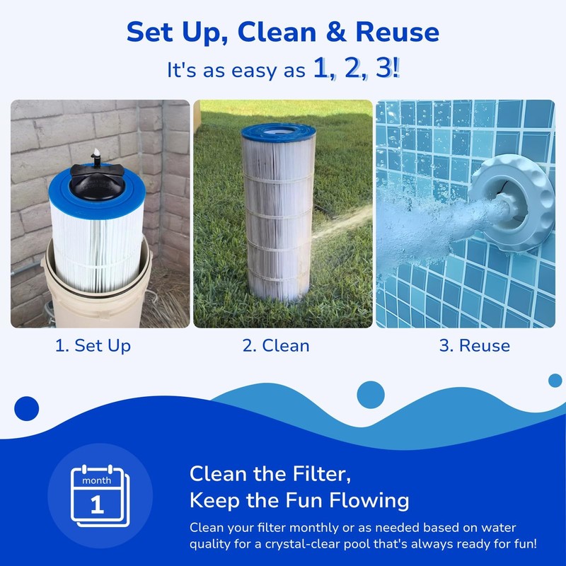 2-Pack CC100 Pool Filter Replacement for Pentair R173215 Pleatco PAP100 C-9410 gallery