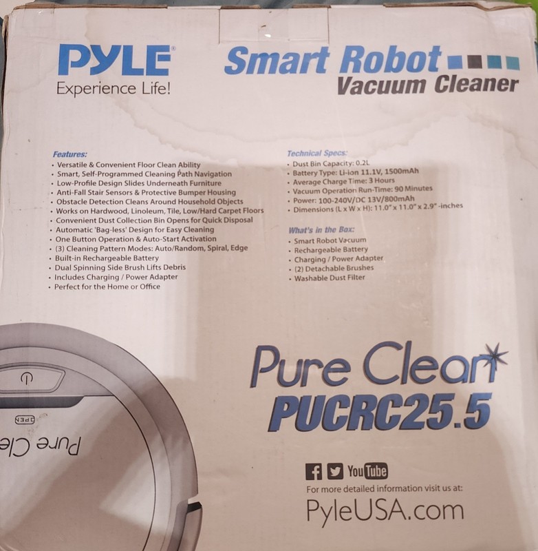 Pyle Pure Clean Automatic Smart Robot Vacuum PUCRC25.5 WHITE gallery