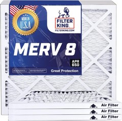 Filter King 37×28.5×1 Air Filter 4-PACK MERV 8 Actual Size 37 x 28.5 x .75″