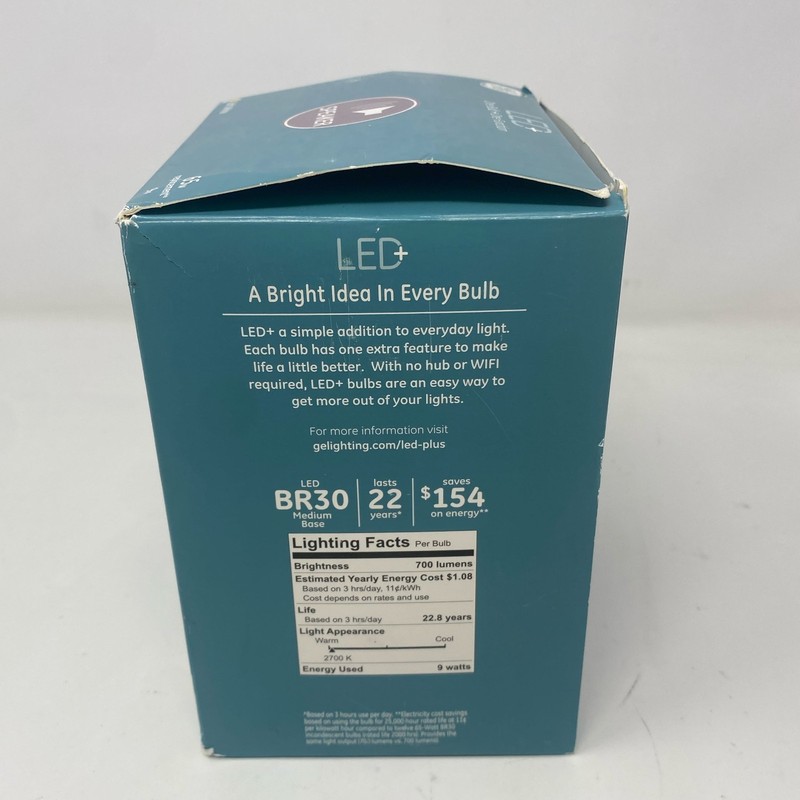 GE LED+ BR30 Soft White Bluetooth Speaker Bulb + Remote, 700lm gallery