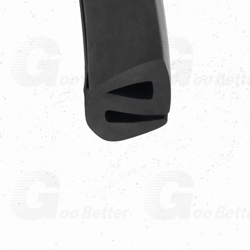 S Shaped Glass Window Rubber Seal Edge Protector Finisher Trim Strip Fits 1-6mm gallery