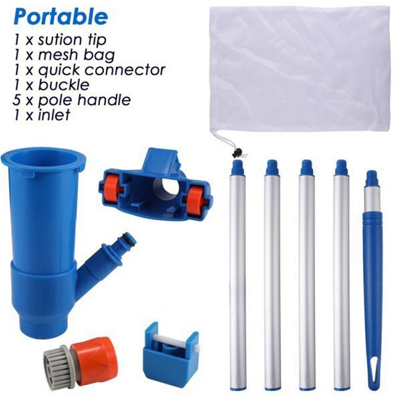 Professional Pool Vacuum Head Inground Above Ground Swimming Cleaner w/ Pole gallery