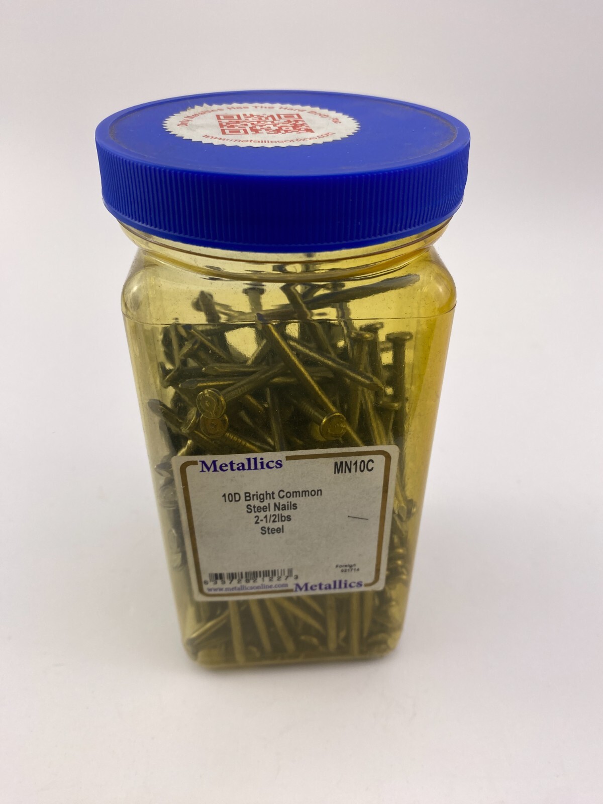 Metallics MN10C 10D Bright Common Steel Nails 2-1/2 lbs (170/Jar)Sold by the Jar gallery