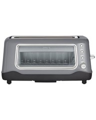 Dash Clear View Toaster Grey