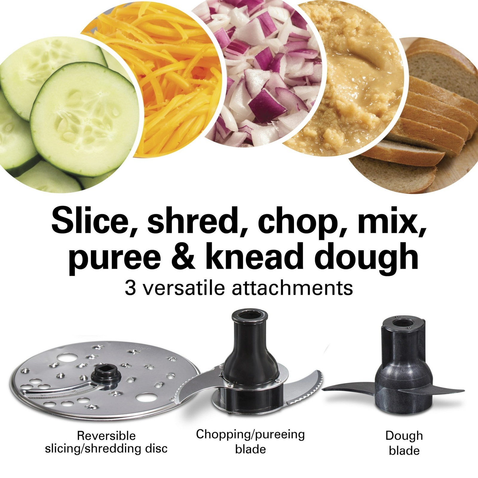 Hamilton Beach 10 Cup Food Processor and Chopper with Stack & Snap Design, Extra gallery