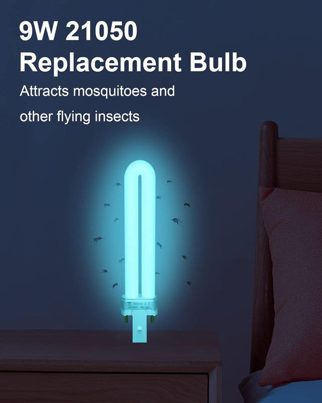 4 Pack 21050 9W Replacement Bulbs Compatible with Dynatrap DT3009 DT3019 DT3039 gallery