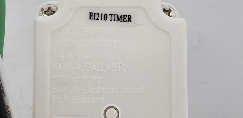 INTERMATIC EI210W (EI210) ELECTRONIC COUNTDOWN TIMER, 10-60 MIN, 15A 120VAC, NIB gallery